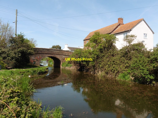 Photo 6"x4" Canal bridge, Creech St Michael Creech St Michael c2016