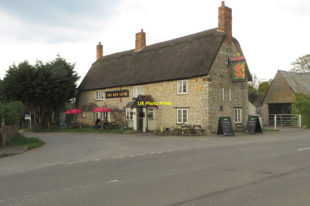 Photo 6"x4" The Red Lion Barton Hartshorn c2016