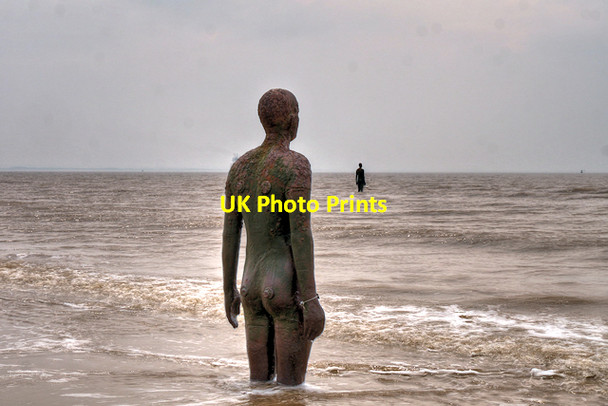 Photo 6"x4" Antony Gormley Statues at Crosby Crosby\/SJ3198 c2016
