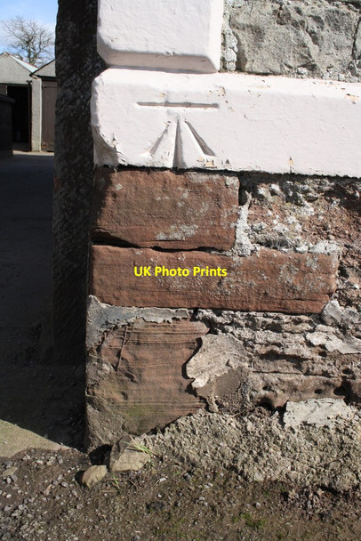 Photo 6"x4" Benchmark on Clickham Farm Appleby-in-Westmorland c2015