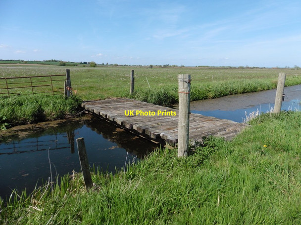 Photo 6"x4" Farm bridge over Middle Drove Oath c2016