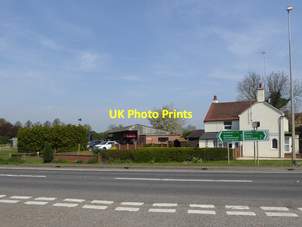 Photo 6"x4" Farm buildings on the A52 Northorpe\/TF2036 c2016