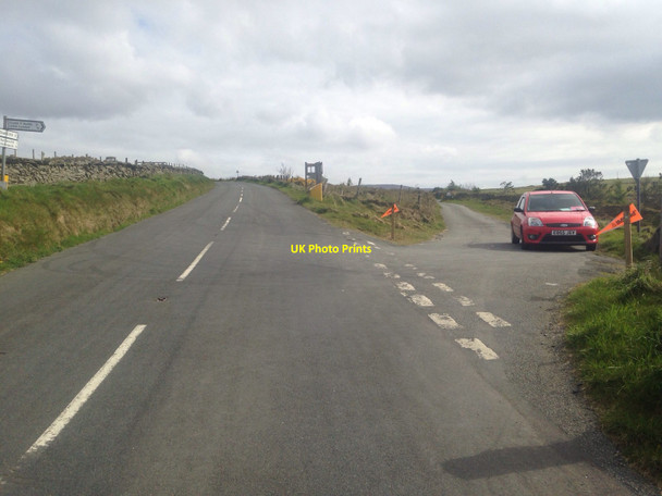 Photo 6"x4" Road junction on the B10 Barregarrow c2016