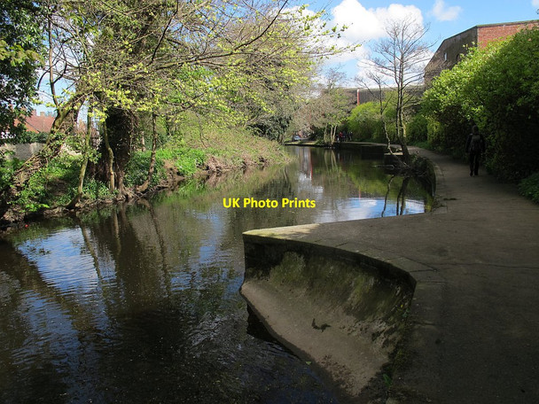 Photo 6"x4" River Skell - deflection structures Ripon c2016