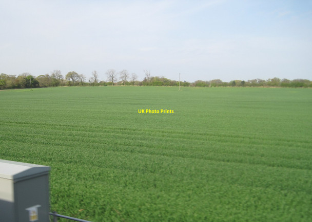 Photo 6"x4" View from a Newcastle-Edinburgh train - farmland near Longhirst Longhirst\/NZ2289 c2016