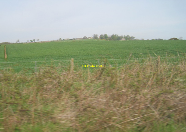 Photo 6"x4" View from a Newcastle-Edinburgh train - farmland near High Buston High Buston c2016