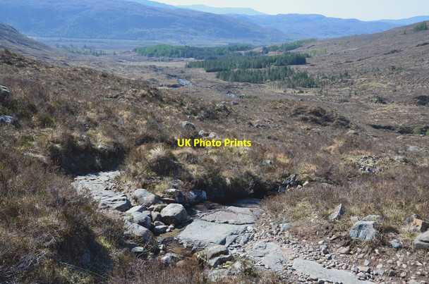 Photo 6"x4" Path above the Fionn-abhainn Coulags c2016