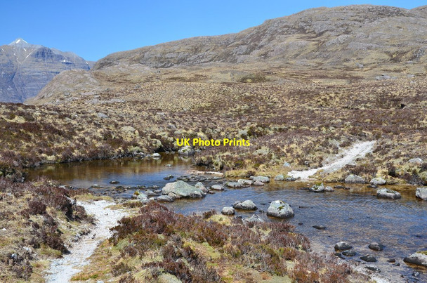 Photo 6"x4" Stepping stones, Loch an Eoin Loch an Eion c2016