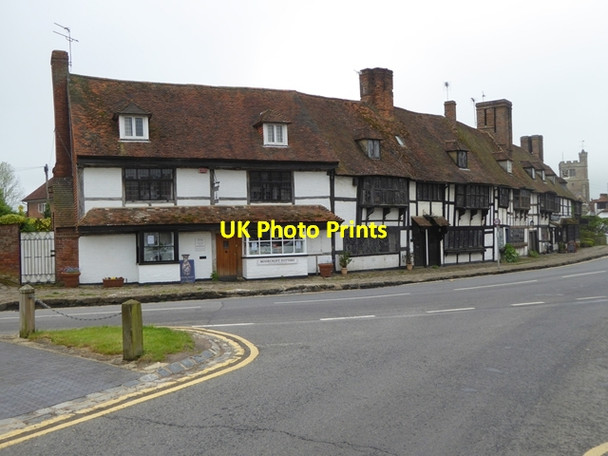 Photo 6"x4" Row of old houses at Biddenden Biddenden c2016