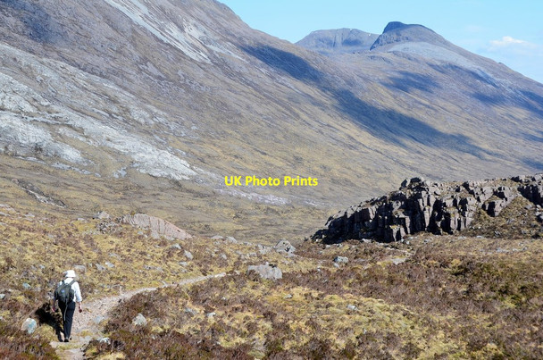 Photo 6"x4" Descending from the Bealach na Lice Bealach na Lice\/NG9350 c2016