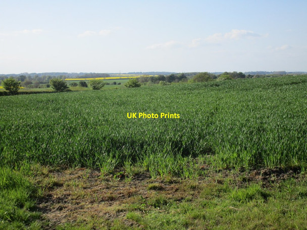 Photo 6"x4" View across the valley of the River Smite Flawborough c2016