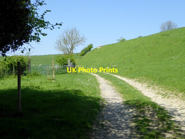 Photo 6"x4" Lenham Chalk Cliffs Warren Street c2016