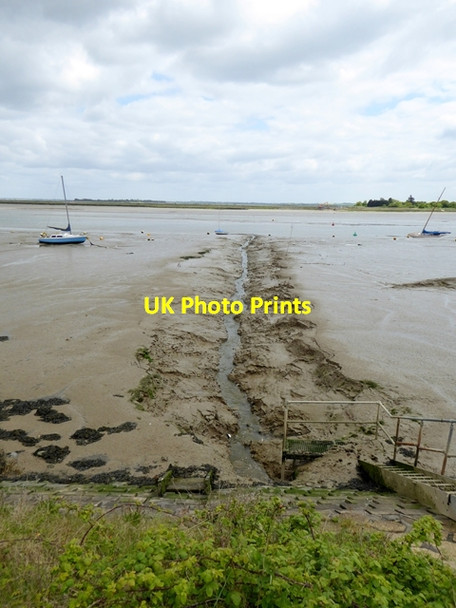 Photo 6"x4" The seaward end of the Chelmer and Blackwater Navigation Heybridge Basin c2016