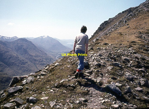 Photo 6"x4" Walking the ridge on Buachaille Etive Beag Dalness\/NN1651 c1975