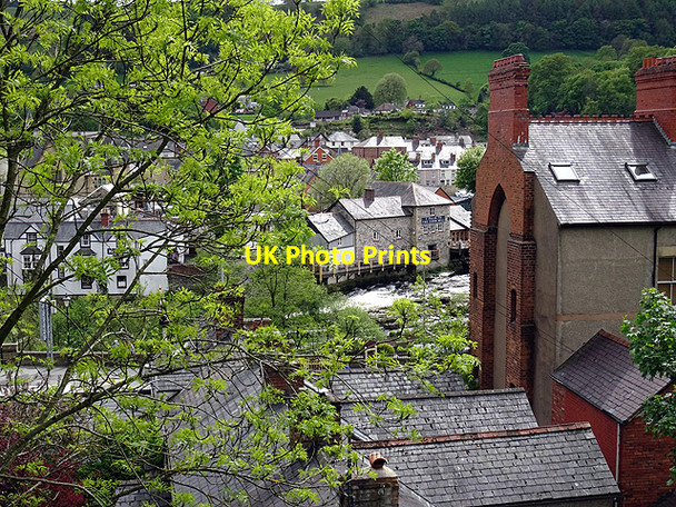 Photo 6"x4" Llangollen viewed from the canal Llangollen c2016