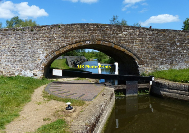 Photo 6"x4" Bridge 188: Aynho Weir Lock Bridge Walton Grounds c2015