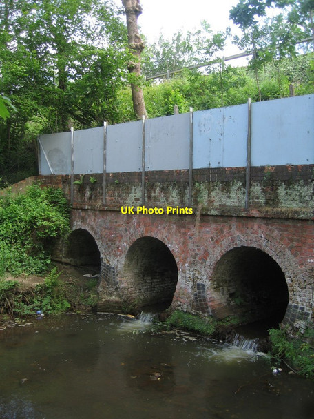Photo 6"x4" Cove Brook passing under the railway Farnborough\/SU8754 c2015