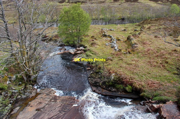 Photo 6"x4" Allt Leacach joins the Abhainn Cuileig Abhainn Cuileig c2015
