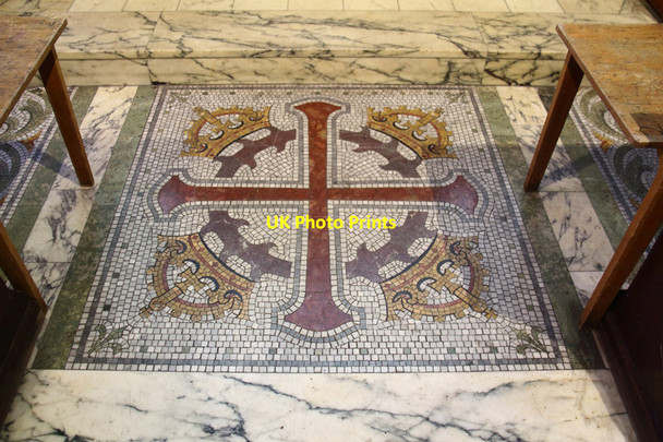 Photo 6"x4" Christ Church, Victoria Road - Sanctuary mosaic Kensington\/TQ2579 c2015 P2