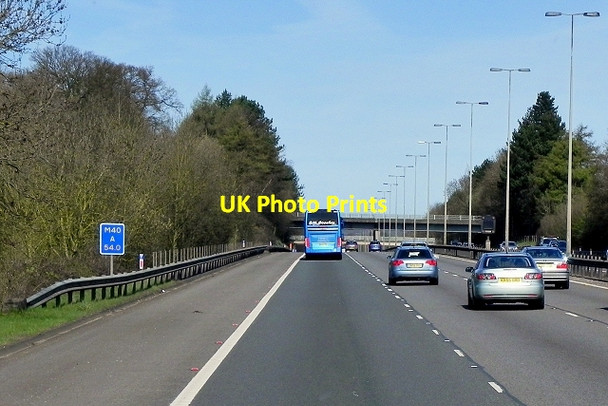 Photo 6"x4" Northbound M40 at DLS M40 A 54.0 Booker c2015