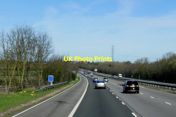 Photo 6"x4" M40 near Tetsworth Adwell c2015