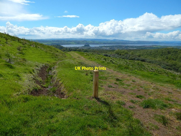 Photo 6"x4" Path and drainage channel Bellsmyre c2015