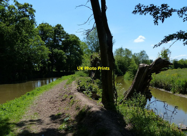 Photo 6"x4" River and canal near Upper Heyford Upper Heyford\/SP4926 c2015