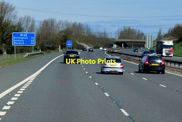 Photo 6"x4" M40, North of Oxford Services Waterperry\/SP6206 c2015