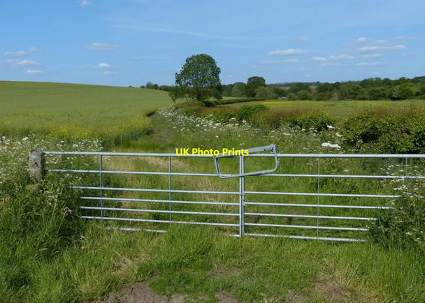 Photo 6"x4" Farmland in the Cherwell valley Tackley c2015