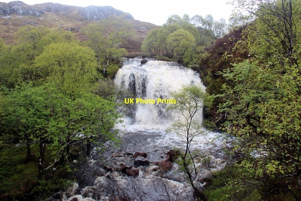 Photo 6"x4" A fall on the Allt a' Bhealaich Abhainn Br\u00e0igh Horrisdale c2015