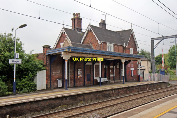 Photo 6"x4" Station building, Alsager railway station Alsager c2015