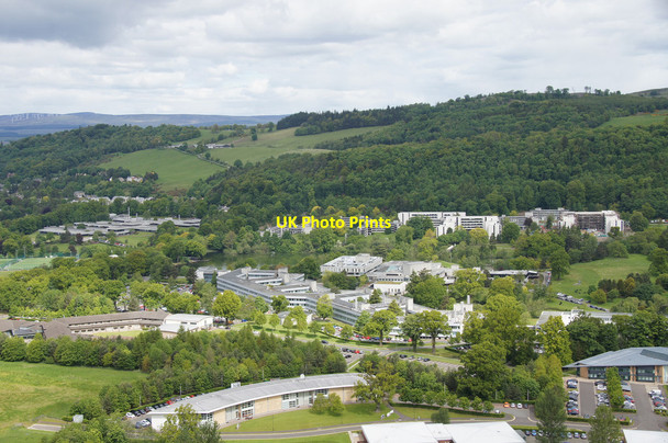 Photo 6"x4" University of Stirling from the Wallace Monument Bridge of Allan c2015
