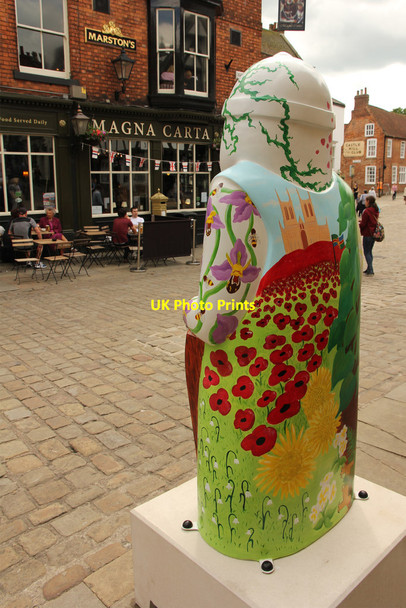 Photo 6"x4" Wild Flower Statue Baron Lincoln c2015 P1