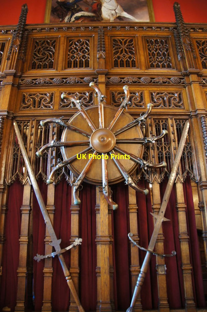 Photo 6"x4" Weaponry on display in the Great Hall, Edinburgh Castle Edinburgh c2015