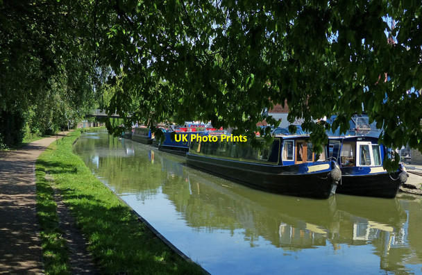 Photo 6"x4" Narrowboats moored along the Oxford Canal Oxford\/SP5106 c2015