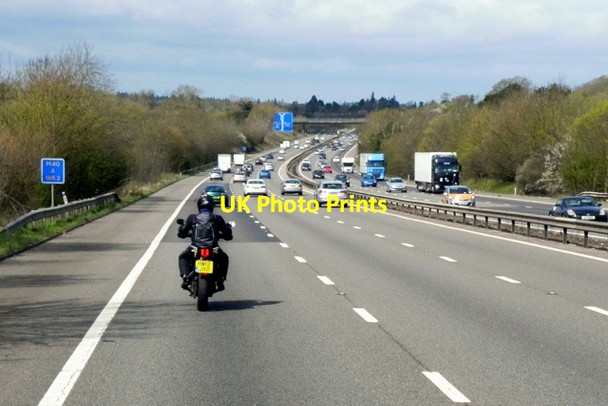 Photo 6"x4" Northbound M40 near Kingswood Copt Green c2015
