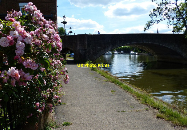 Photo 6"x4" Abingdon Bridge crossing the River Thames Abingdon c2015