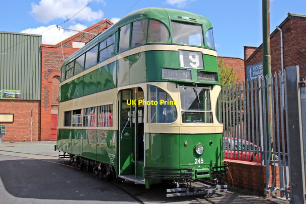 Photo 6"x4" Liverpool Tram No.245, Taylor Street, Birkenhead Birkenhead\/SJ3088 c2015