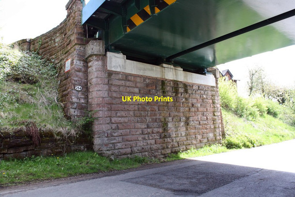 Photo 6"x4" Settle-Carlisle Railway Bridge #254, north end Long Marton c2015