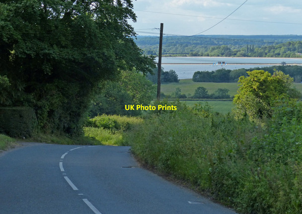 Photo 6"x4" Cumnor Road heading towards Farmoor Reservoir Cumnor c2015