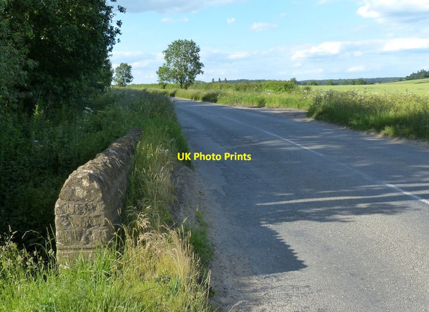 Photo 6"x4" Road heading north to Long Hanborough Church Hanborough c2015