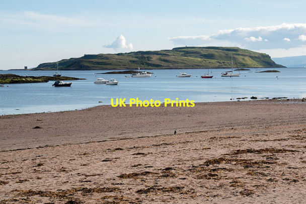 Photo 6"x4" View over the sand in Millport Bay towards Little Cumbrae Millport c2015
