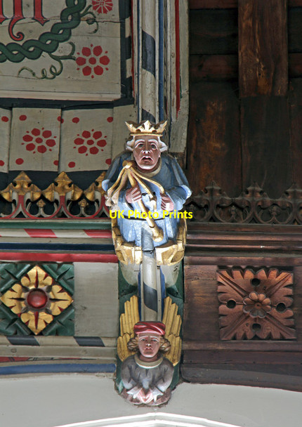 Photo 6"x4" St Peter & St Paul, Eye - Corbel Eye\/TM1473 c2015