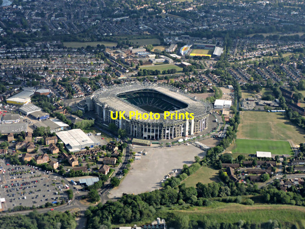 Photo 6"x4" Twickenham Stadium from the air Isleworth c2015
