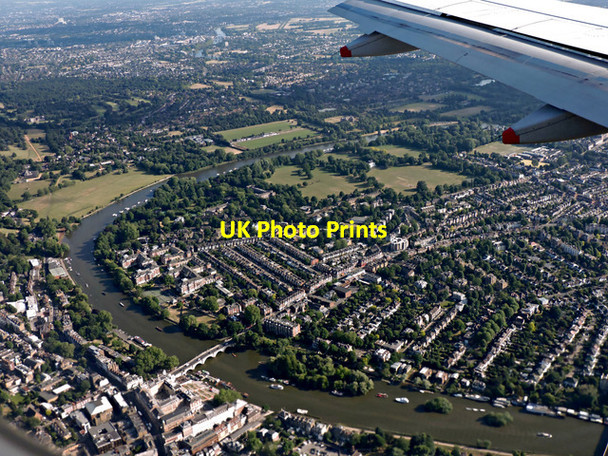 Photo 6"x4" Richmond Bridge from the air Richmond\/TQ1874 c2015
