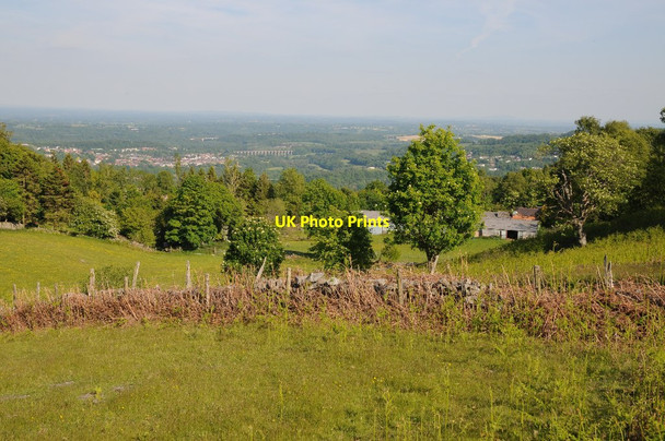 Photo 6"x4" View over the Dee valley Trevor Uchaf c2015