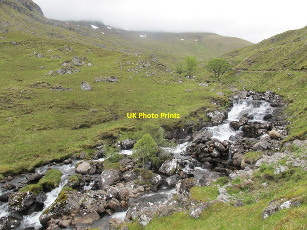 Photo 6"x4" Allt Socrach Running From Coire Socrach Allt Socrach c2015