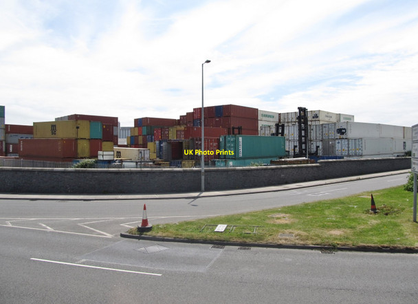 Photo 6"x4" Container Depot on Promenade Road, Dublin Port Clontarf c2015