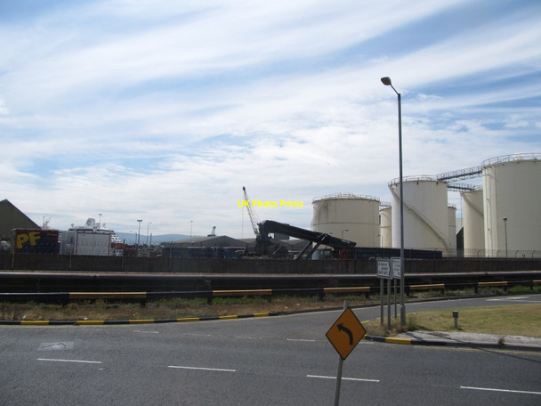 Photo 6"x4" Oil tanks on Tolka Quay Road Ringsend c2015