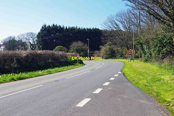Photo 6"x4" A4139 road approaching Lydstep, Pembs Lydstep c2015